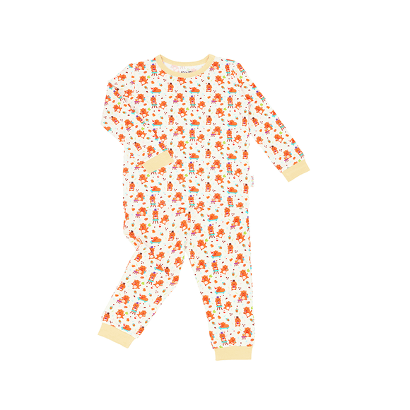 Capybara & Bubble Tea Tencel Long Sleeve PJs