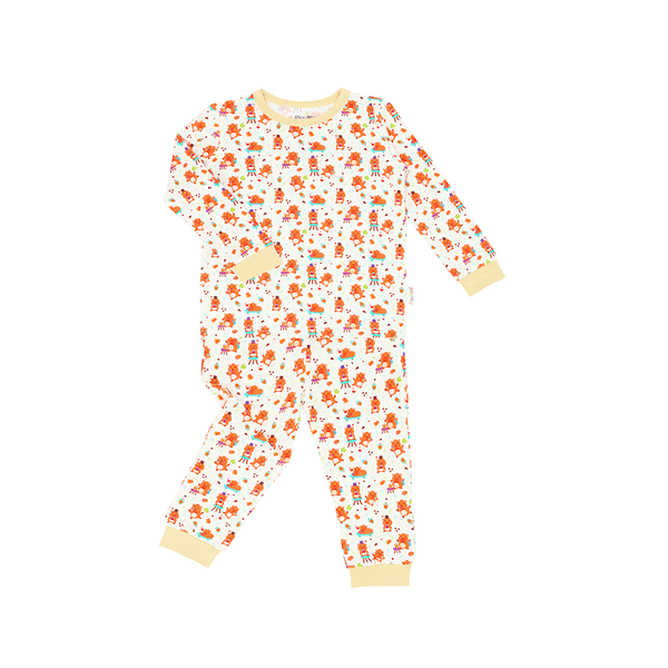 Capybara & Bubble Tea Tencel Long Sleeve PJs