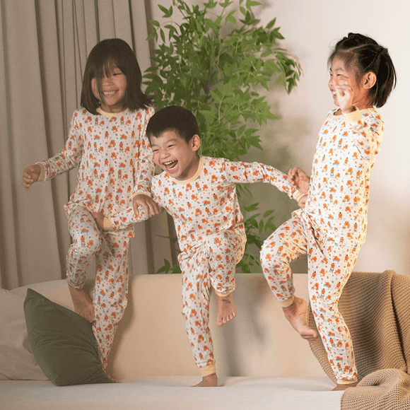 Capybara & Bubble Tea Tencel Long Sleeve PJs