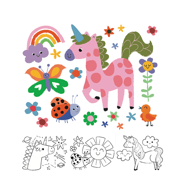 Haku Yoka My First Colouring Kit Unicorn Friends