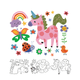 Haku Yoka My First Colouring Kit Unicorn Friends