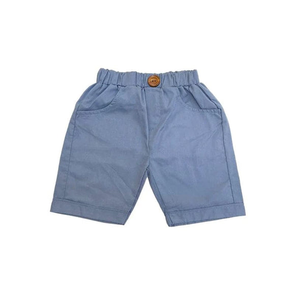 Bruno Pull Up Cotton Shorts (Cobalt Blue)