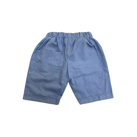 Bruno Pull Up Cotton Shorts (Cobalt Blue)