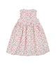 Button Down Ditsy Fleur Girl Dress - (White)