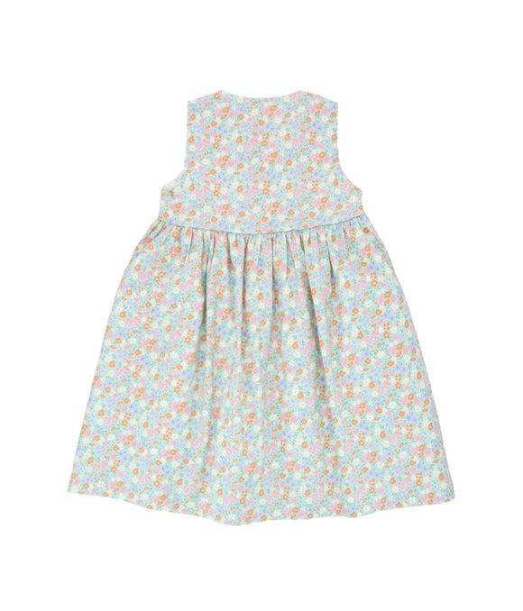 Button Down Petite Fleur Dress - (Light Blue)