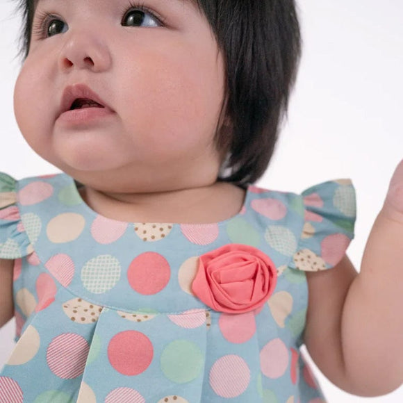 Colourful Maru Baby Girl 2pc Set - (Blue)