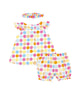 Colourful Maru Baby Girl 2pc Set - (White)