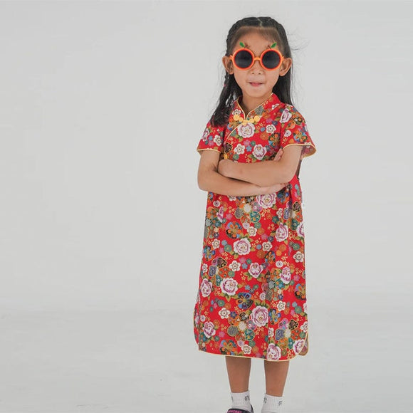 Oriental Peonies CNY Qipao
