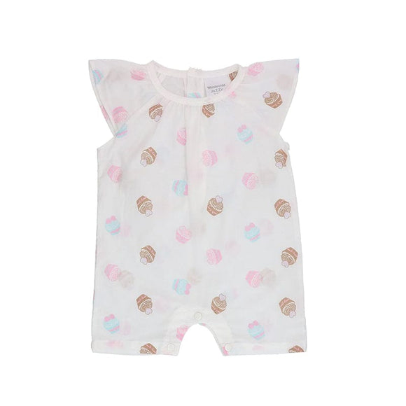 Cupcakes Baby Girl Muslin Cotton Onesie