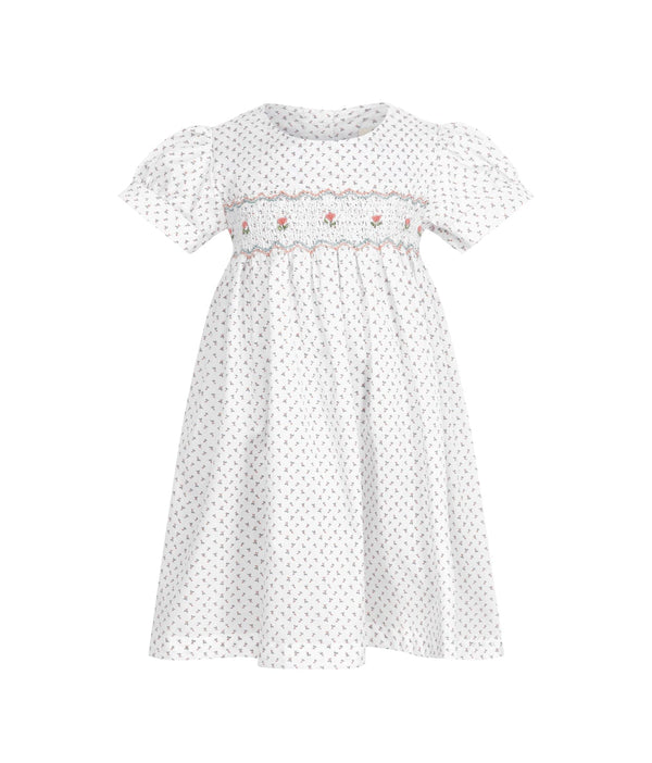 Desiree Petite Flowers Smocked Girl Dress