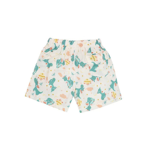 Dragons & Castles Pull Up Shorts (Beige