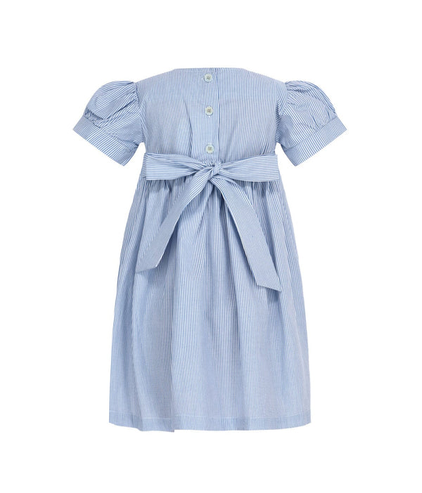 Ethel Classic Pinstripe Baby Smocked Dress