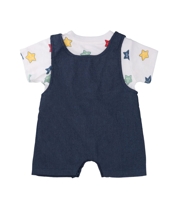 I Am A Star Baby Boy Cotton 2Pc Playsuit