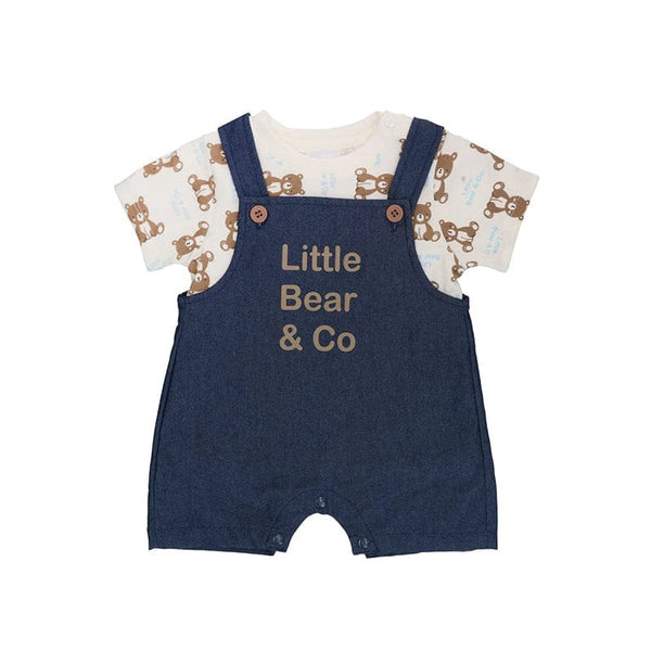 Little Bear & Co Baby Denim 2Pc  Baby Boy Playsuit