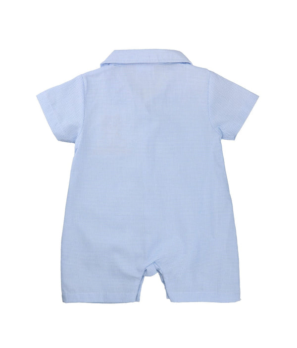 Little Bear & Co Checked Baby Boy Cotton Onesie