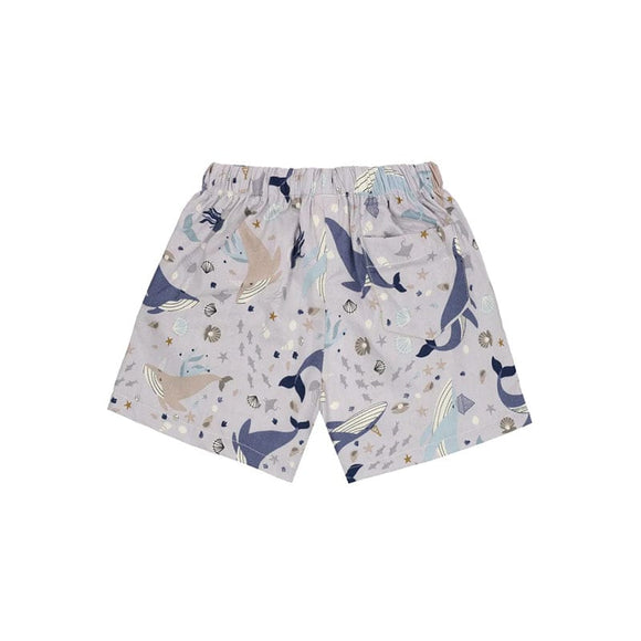Ocean Wonderland Pull Up Shorts (Grey)