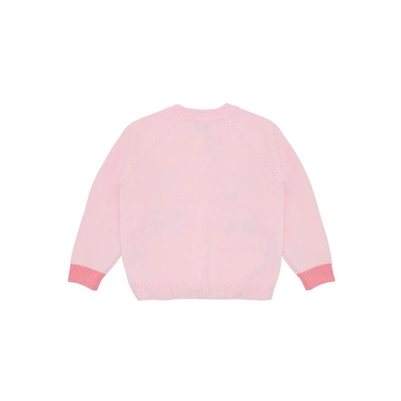 Petite Flora & Fern Cardigan (Pink)