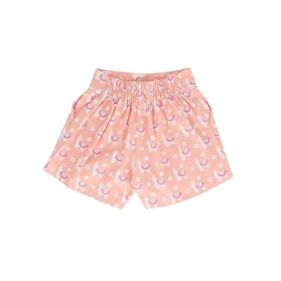 Alpaca Flare Cotton Shorts