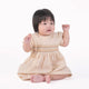 Sadie Linen Baby Girl Smocked Dress - (Beige)