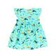 Shark & Fishes Baby Doll Dress (Mint)
