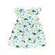 Shark & Fishes Baby Doll Dress (White)