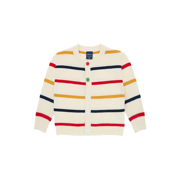 Skai Stripey Cardigan (Beige)