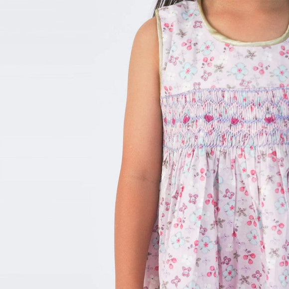 Spring Blooms Smocked Dress