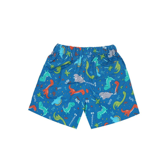Stegosaurus Dino Pull Up Shorts (Blue)