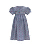Sweet Cherries Denim Baby Smocked Dress