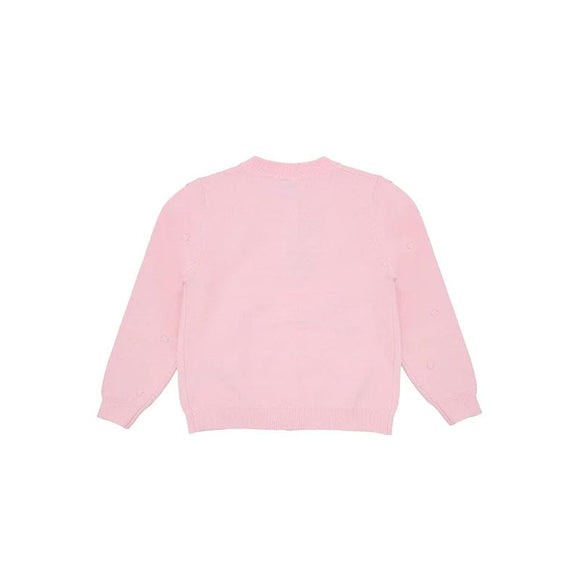 Puffy Flowers Cardigan (Pink)