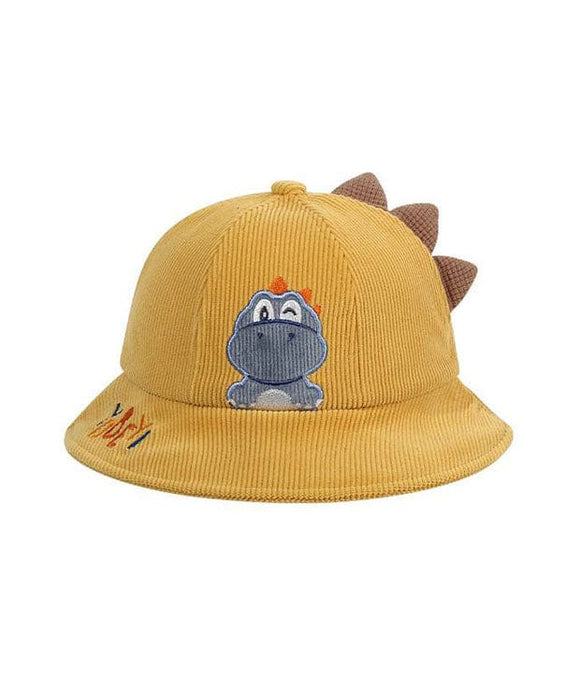 Wink Wink Dino Hat  (Mustard Yellow)