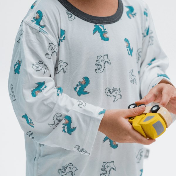 Boy Pyjamas Roarsome Dino Lyocell Long Sleeve