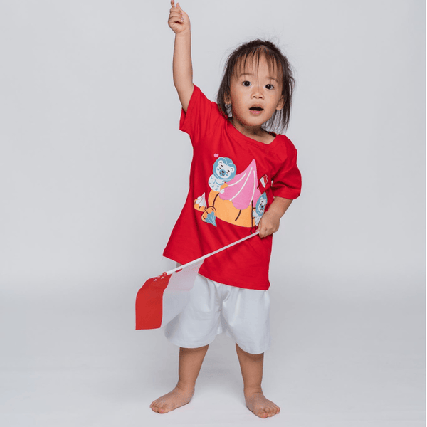 National Day Set 2026 Merlion & Gems Shorts Set / 1Y