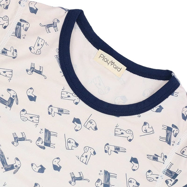 Doggy Drawing 3/4 Sleeve Lyocell Pjs
