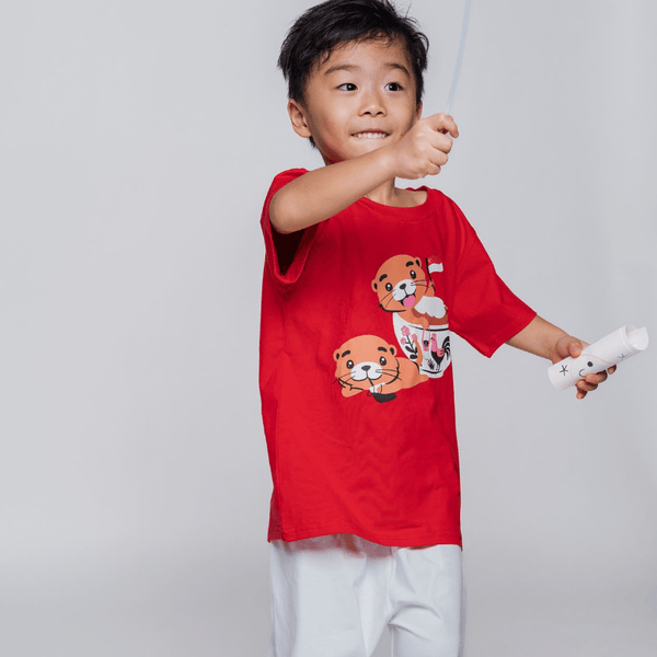 National Day Set 2026 Otters & Chicken Bowl Shorts Set / 1Y