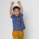 Boy Shirt - Roar Dino (Blue)