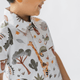 Boy Shirt - Happy Jungle (White)