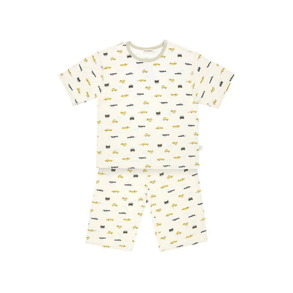 Yellow & Black Cars Modal Short Sleeve PJ
