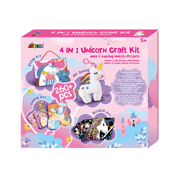 4 in 1 Unicorn Craft Kit - Make 9 Amazing Unicorn Projects