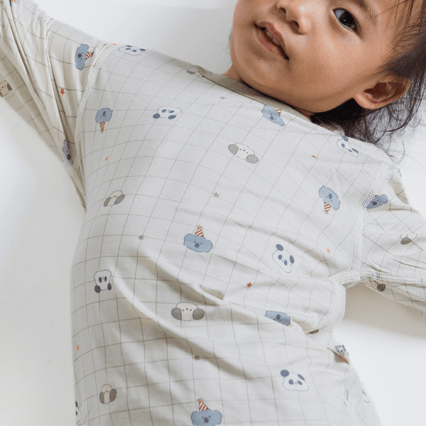 Boy Pyjamas Panda & Friends Lyocell Long Sleeve