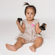 Baby Girl 2pc Set Tiny Blossoms  - (White)