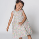 Girl Dress Button Down Sleeveless Secret Garden Bunny - (Pink)