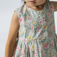 Girl Dress Button Down Sleeveless Secret Garden Bunny - (Pink)