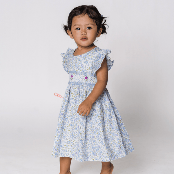 Baby Girl Dress Juliette Garden Smocked Dress