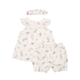 Baby Girl 2pc Set Bunny & Porcupine - (Beige)