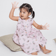 Girl Dress Button Down Sleeveless Bunny & Porcupine - (Pink)