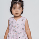Girl Dress Button Down Sleeveless Bunny & Porcupine - (Pink)