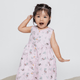 Girl Dress Button Down Sleeveless Bunny & Porcupine - (Pink)