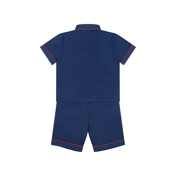 CNY Boy 2pc Set Galloping Horse - (Navy)