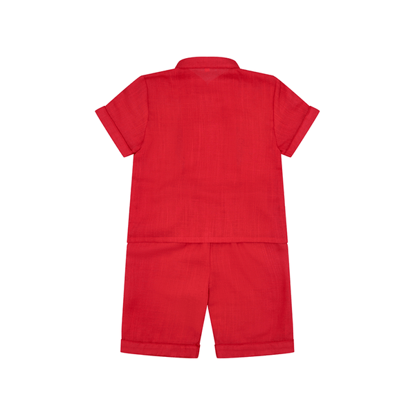 CNY Boy 2pc Set Galloping Horse - (Red)